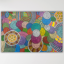 Load image into Gallery viewer, "Womens Dreaming" Debra Nangala McDonald 146cm x 96cm

