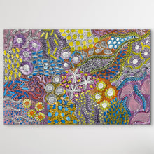 Load image into Gallery viewer, Coloruful Aboriginal artwork with floral patterns on a white background
