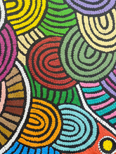 Load image into Gallery viewer, "Womens Dreaming" Debra Nangala McDonald 146cm x 96cm close up dotwork 2
