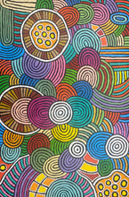 Load image into Gallery viewer, "Womens Dreaming" Debra Nangala McDonald 146cm x 96cm full image
