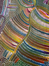 Load image into Gallery viewer, "Yam Dreaming" Jedda Purvis Kngwarreye 154cm x 87cm close up 3
