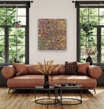 Load image into Gallery viewer, "Yam Dreaming" Rachael Nambula 95cm x 89cm buy utopian Indigenous artwork from Adelaide gallery
