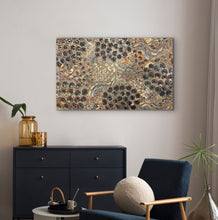 Load image into Gallery viewer, "Yam Dreaming" by Rachael Nambula - view 7, 149cm x 91cm - Aboriginal art
