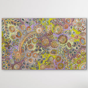 "Bush Flowers" Bernadine Johnson Kemarre 141cm x 88cm