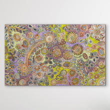 Load image into Gallery viewer, "Bush Flowers" Bernadine Johnson Kemarre 141cm x 88cm
