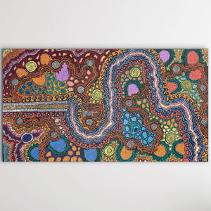 "My Country" Damien and Yilpi Marks 206cm x 114cm