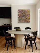 Load image into Gallery viewer, "Yam Dreaming" Rachael Nambula 95cm x 89cm buy utopian Indigenous artwork from Adelaide gallery
