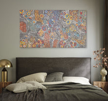 Load image into Gallery viewer, "My Country" by Abie Loy Kemarre - alternate wall display view
