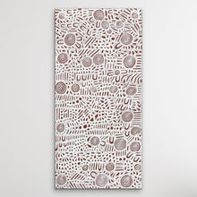 Load image into Gallery viewer, White and Red Ochre Stephen Pitjara Spirt Man Painting Medium Size 
