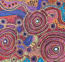 Load image into Gallery viewer, "Nguru Minyma Kutjara" Daisybell Kulyuru 62cm x 58cm original dot art
