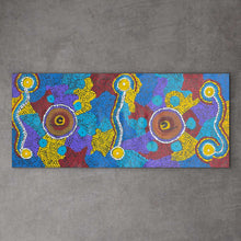 Load image into Gallery viewer, aboriginal painting sandra adamson my country indigenous artwork 90cm x 40cm
