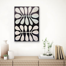 Load image into Gallery viewer, Acacia Leaves Watiya Tjuta artwork by Debra Nangala McDonald displayed on a wall in a neutral interior
