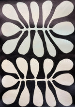 Load image into Gallery viewer, Detail of Acacia Leaves Watiya Tjuta by Debra Nangala McDonald showing the white and light green grey leaf shapes
