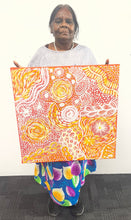 Load image into Gallery viewer, "Alhalkere" original Aboriginal painting by Janet Golder Kngwarreye, 61cm x 61cm - authentic Indigenous Australian artwork
