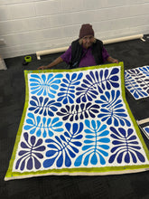 Load image into Gallery viewer, "Bended Acacia Leaves (Watiya Tjuta)" Debra Nangala McDonald 118cm x 118cm artist photo 
