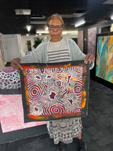Load image into Gallery viewer, "Fire Dreaming" original Aboriginal painting by Maureen Nampijinpa Hudson, 43cm x 39cm - authentic Indigenous Australian artwork
