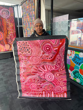 Load image into Gallery viewer, Artist photo of "Mamungaryi-nya" Renae Nakamarra Nelson 116cm x 90cm
