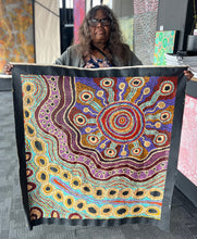 Load image into Gallery viewer, Artist photo of "Ngura" Audrey Brumby 94cm x 87cm
