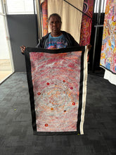Load image into Gallery viewer, "Seven Sisters" Justinna Napaljarri Sims 115cm x 58cm artist photo 
