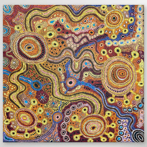 "Nguru Munu Kapi Tjukula" Audrey Brumby 149cm x 145cm