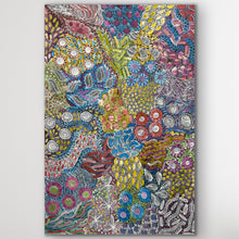 Load image into Gallery viewer, "Awelye" by Karen Bird Ngale - detail view of Aboriginal painting, 146cm x 95cm
