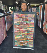 Load image into Gallery viewer, bernadine holding her painting
