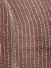 Load image into Gallery viewer, Bush Onion Dreaming by Tansy Martin, earthy toned Aboriginal artwork with dotted lines and clusters representing traditional bush food.
