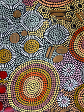 Load image into Gallery viewer, "Budgerigar Dreaming" Julieanne Nungurrayi Turner 119cm x 50cm
