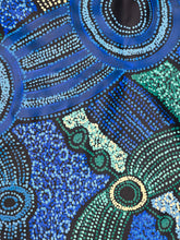 Load image into Gallery viewer, Close up detail of Minyma Malilu by Clarise Tunkin showing blue dot work
