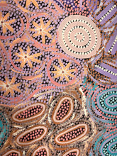 Load image into Gallery viewer, Close up view "Grandmother's Country" Michelle Possum Nungurrayi 188cm x 87cm
