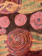 Load image into Gallery viewer, Aboriginal art cream, brown, pink

