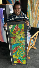 Load image into Gallery viewer, "Minyma Kutjara" original Aboriginal painting by Cassyanne Woods, 102cm x 32cm - authentic Indigenous Australian artwork
