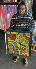 Load image into Gallery viewer, "Minyma Kutjara" original Aboriginal painting by Cassyanne Woods, 58cm x 49cm - authentic Indigenous Australian artwork
