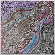 Load image into Gallery viewer, "Minyma Kutju" original Aboriginal painting by Dalmisha Ken, 91cm x 91cm - authentic Indigenous Australian artwork
