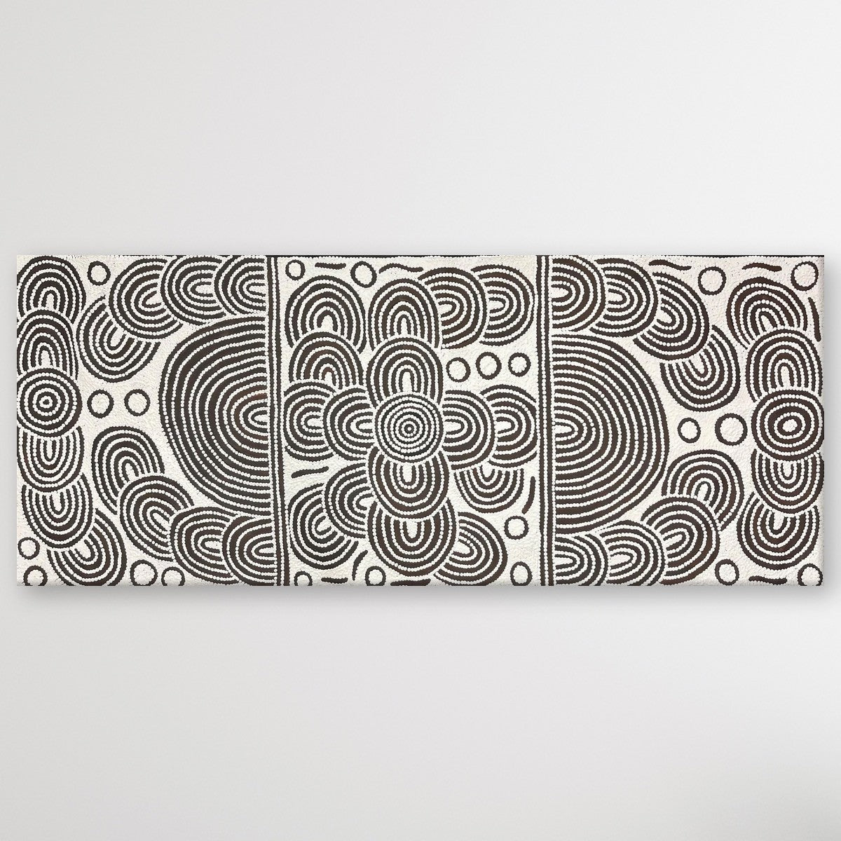 "My Special Homeland (Papunya)" original Aboriginal painting by Debra Nangala McDonald, 149cm x 61cm - authentic Indigenous Australian artwork