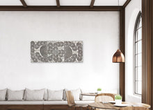 Load image into Gallery viewer, "My Special Homeland (Papunya)" by Debra Nangala McDonald styled in modern dining room - original Aboriginal painting, 149cm x 61cm
