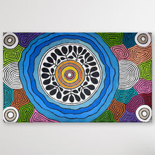 Load image into Gallery viewer, "Women's Body Paint" original Aboriginal painting by Debra Nangala McDonald, 148cm x 90cm - authentic Indigenous Australian artwork

