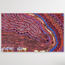 Load image into Gallery viewer, "Rainbow Serpent (Wanampi)" original Aboriginal painting by Debra Umala, 198cm x 122cm - authentic Indigenous Australian artwork
