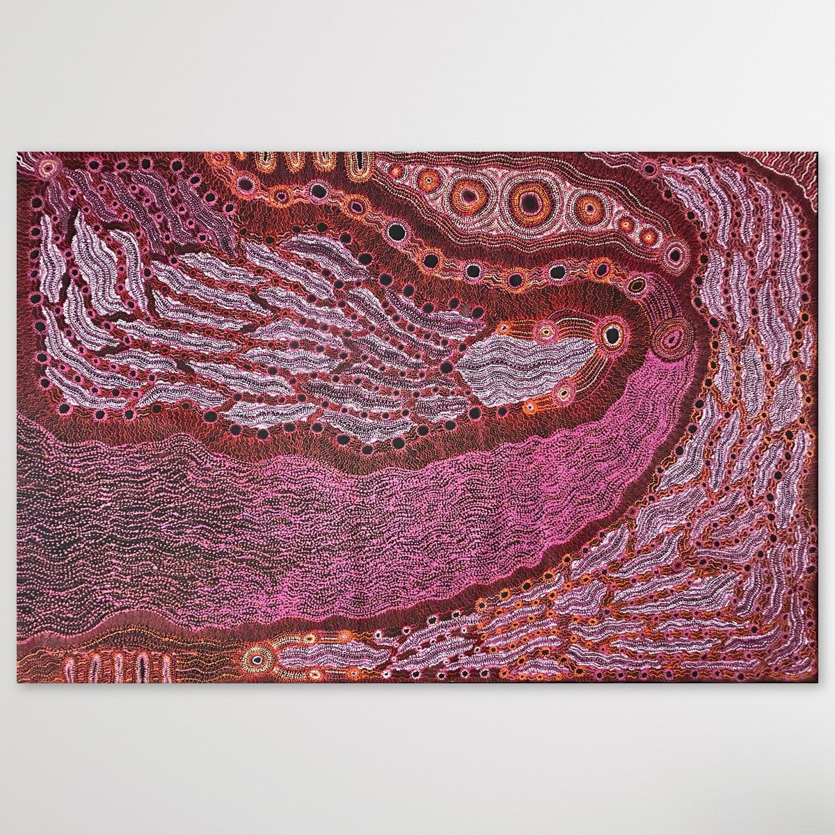 "Rainbow Serpent (Wanampi)" Debra Umala 297cm x 197cm