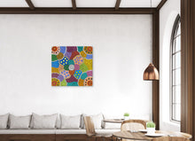 Load image into Gallery viewer, "Women's Body Painting" by Debra Nangala McDonald - interior display of original Indigenous painting
