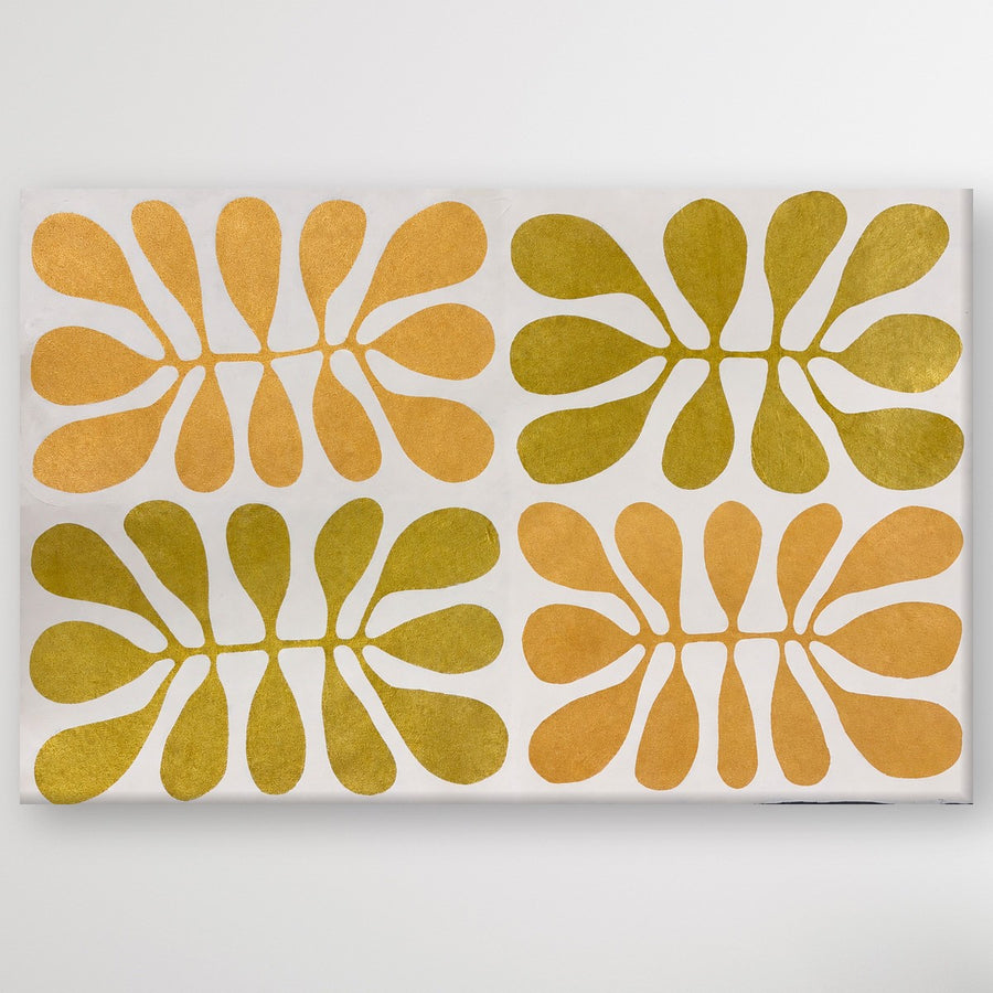 "Acacia Leaves (Watiya Tjuta)" original Aboriginal painting by Debra Nangala McDonald, 96cm x 62cm - authentic Indigenous Australian artwork