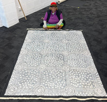 Load image into Gallery viewer, "My Homeland, Blackwater Rockhole (Papunya)" original Aboriginal painting by Debra Nangala McDonald, 201cm x 155cm - authentic Indigenous Australian artwork
