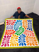 Load image into Gallery viewer, "Bended Acacia Leaves (Watiya Tjuta)" original Aboriginal painting by Debra Nangala McDonald, 118cm x 118cm - authentic Indigenous Australian artwork
