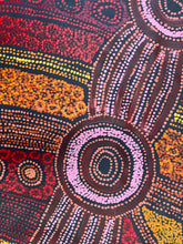 Load image into Gallery viewer, close up red yellow orange maroon pink dots
