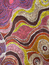 Load image into Gallery viewer, "Minyma Kutjara" Aboriginal art by Joanne Ken - close-up detail, 102cm x 98cm
