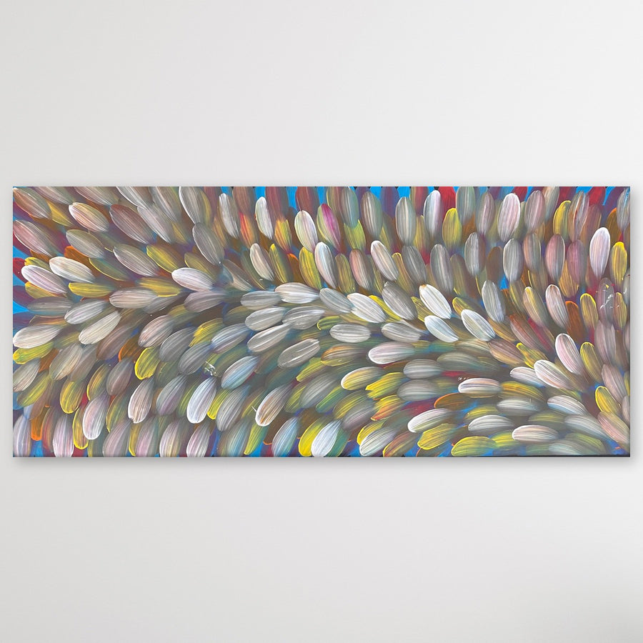 "Medicine Leaves" Esther Haywood Petyarre 203cm x 89cm
