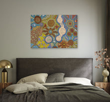 Load image into Gallery viewer, "My Country" by Farron Furber Jampitjinpa - wall display view of original Aboriginal artwork
