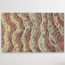 Load image into Gallery viewer, "Sand Dunes" original Aboriginal painting by Farron Furber Jampitjinpa, 140cm x 91cm - authentic Indigenous Australian artwork
