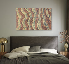 Load image into Gallery viewer, "Sand Dunes" by Farron Furber Jampitjinpa - wall display view of original Aboriginal artwork
