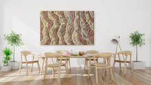 Load image into Gallery viewer, "Sand Dunes" Aboriginal painting by Farron Furber Jampitjinpa displayed in modern room setting
